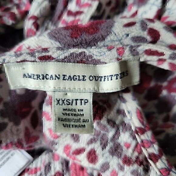 American Eagle Outfitters Short Ditsy Floral Cottagecore Casual Beach Sun Dress - Picture 10 of 13